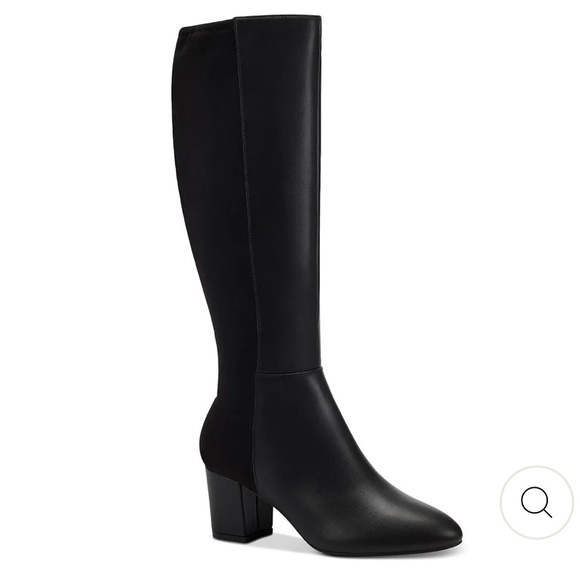 CHARTER WOMENS FAUX LEATHER BLOCK HEEL KNEE-HIGH BOOTS SIZE 11M NO BOX - Picture 4 of 7